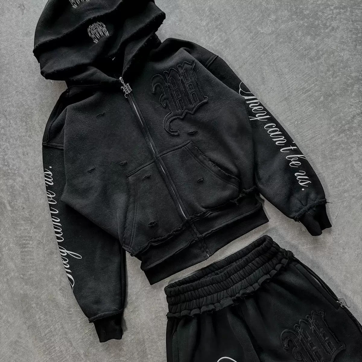 M hoodie + sweatpants