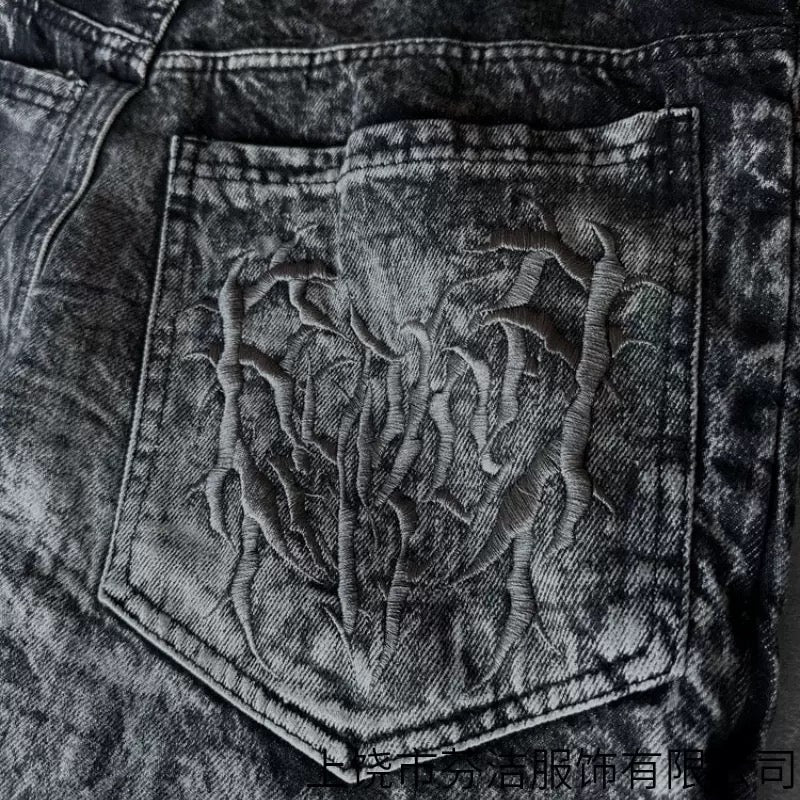 Cross-Border Millennium Ghost Jeans High Street Spider