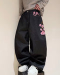 Embroidered cherry blossom