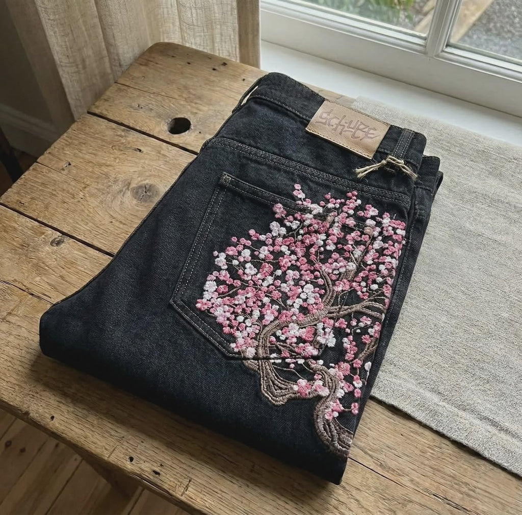 derschutze cherry blossom jeans