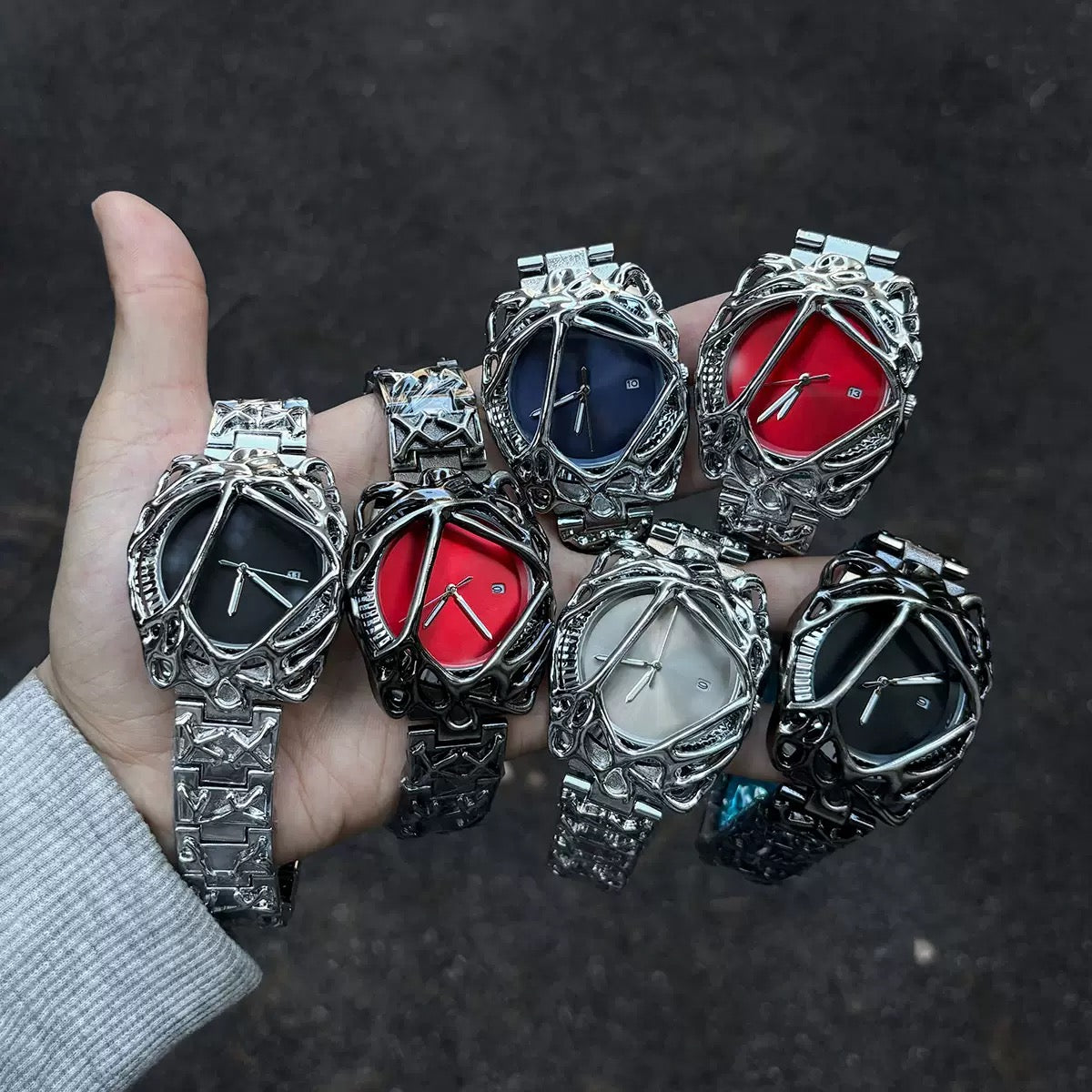 Millennium Alien Spider Web Y2K Retro Quartz Watch